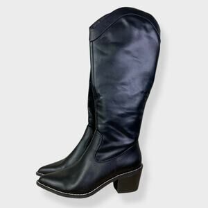 Dream Pairs Pointed Cowboy Boots Black US 6